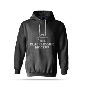 Download Free Black Hoodie Mockup PSD Template - Mockup Den