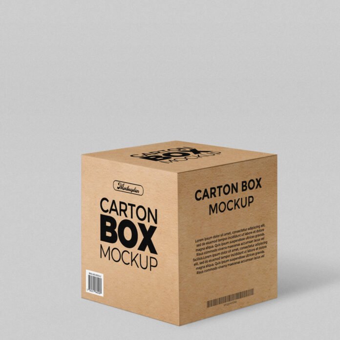 Download Free Carton Box Mockup PSD Template - Mockup Den