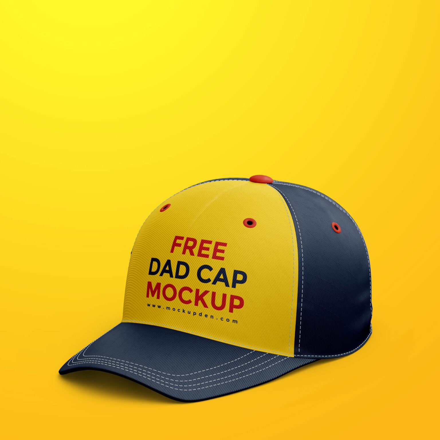 Download Free Dad Cap Mockup PSD Template - Mockup Den