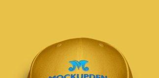 Design Free Embroidered Hat Mockup PSD Template