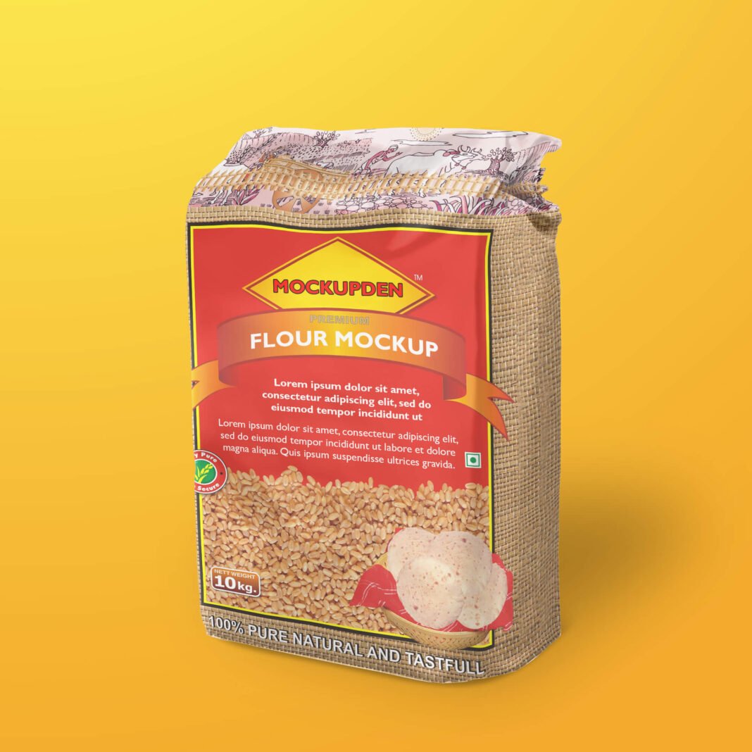Free Flour Mockup PSD Template - Mockup Den