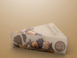 Design Free Pastry Box Mockup PSD Template