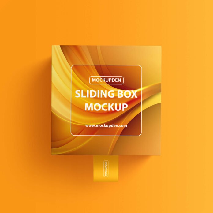 Free Sliding Box Mockup PSD Template - Mockup Den