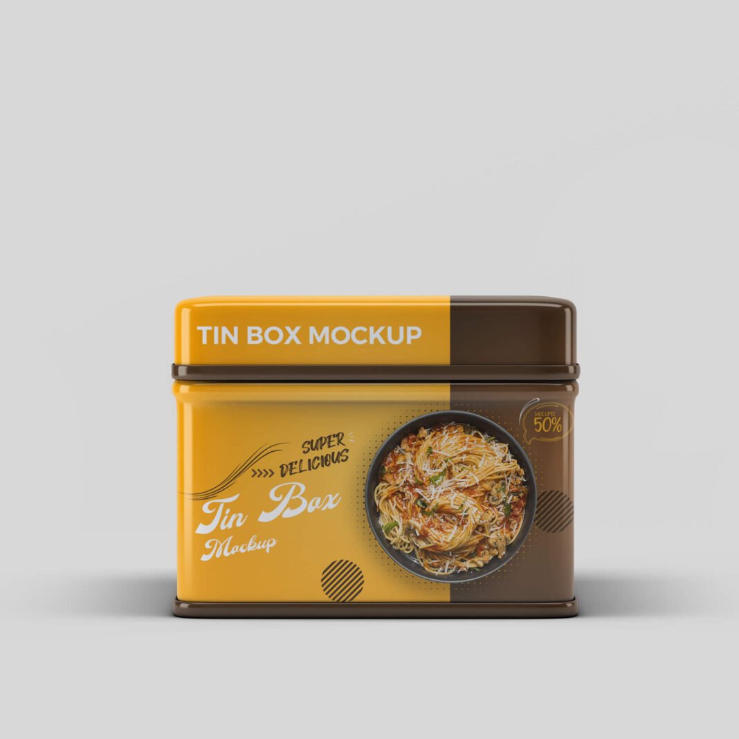 Download Free Tin Box Mockup PSD Template - Mockup Den