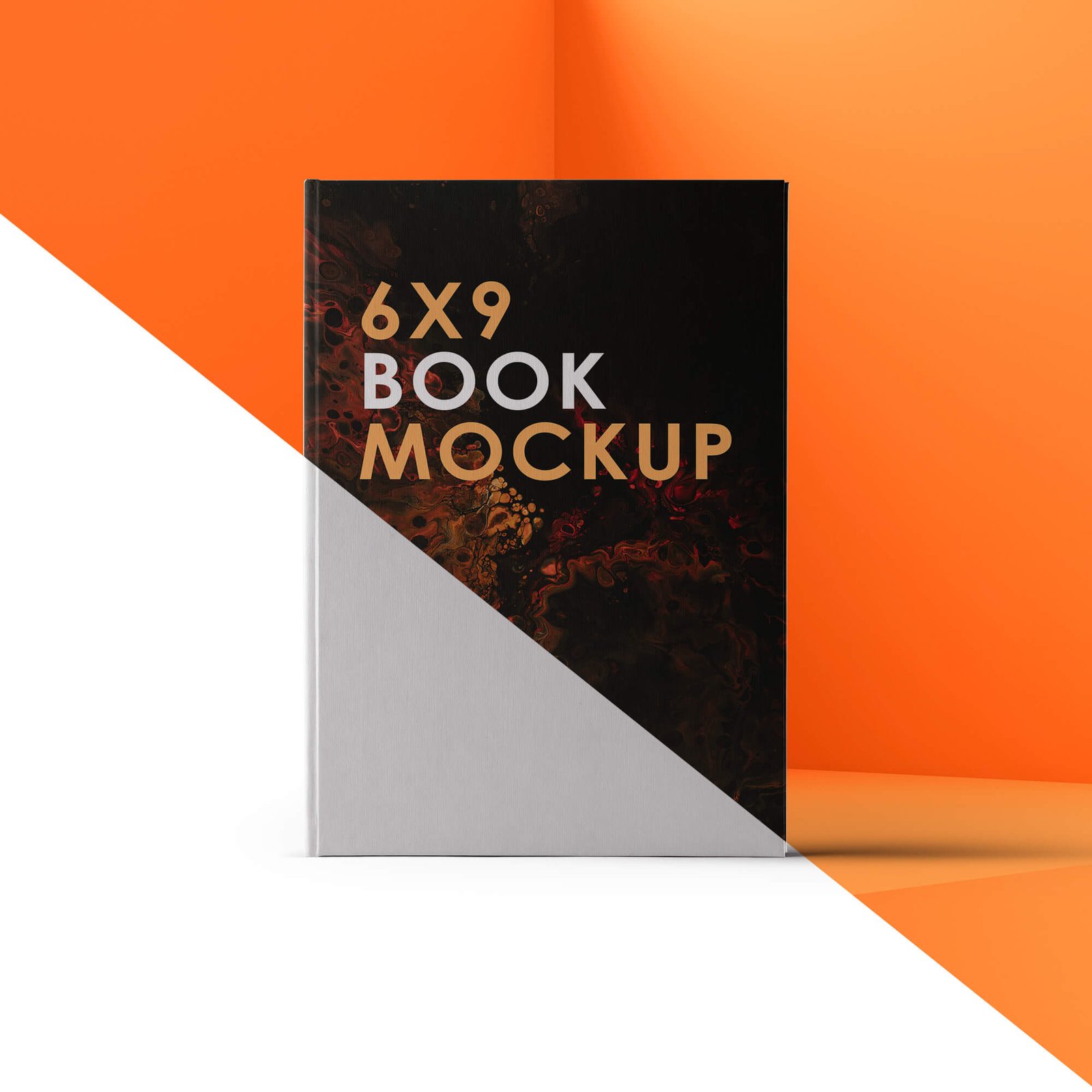 Editable Free 6x9 Book Mockup PSD Template