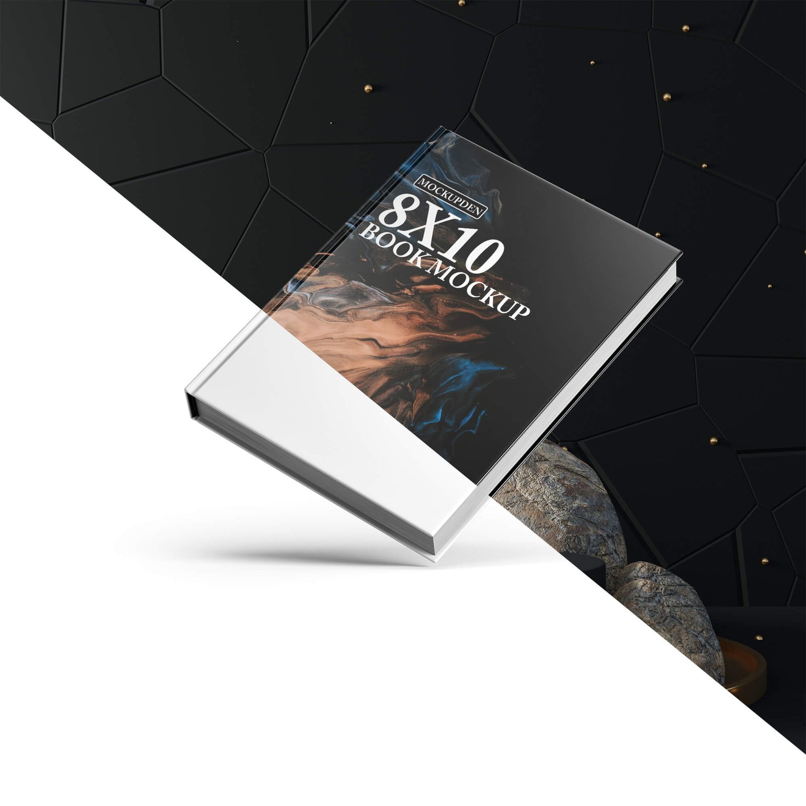 Editable Free 8x10 Book Mockup PSD Template