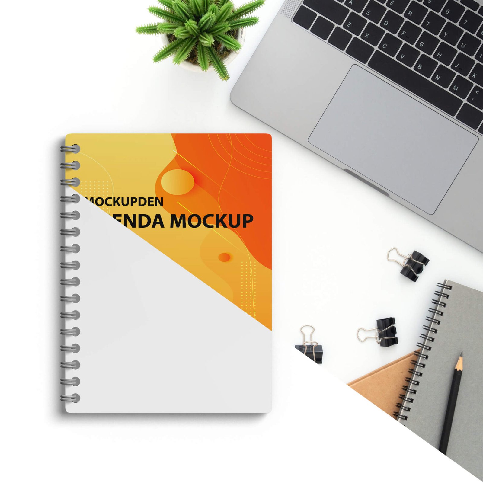 Agenda Mockup FREE PSD Template - Mockup Den