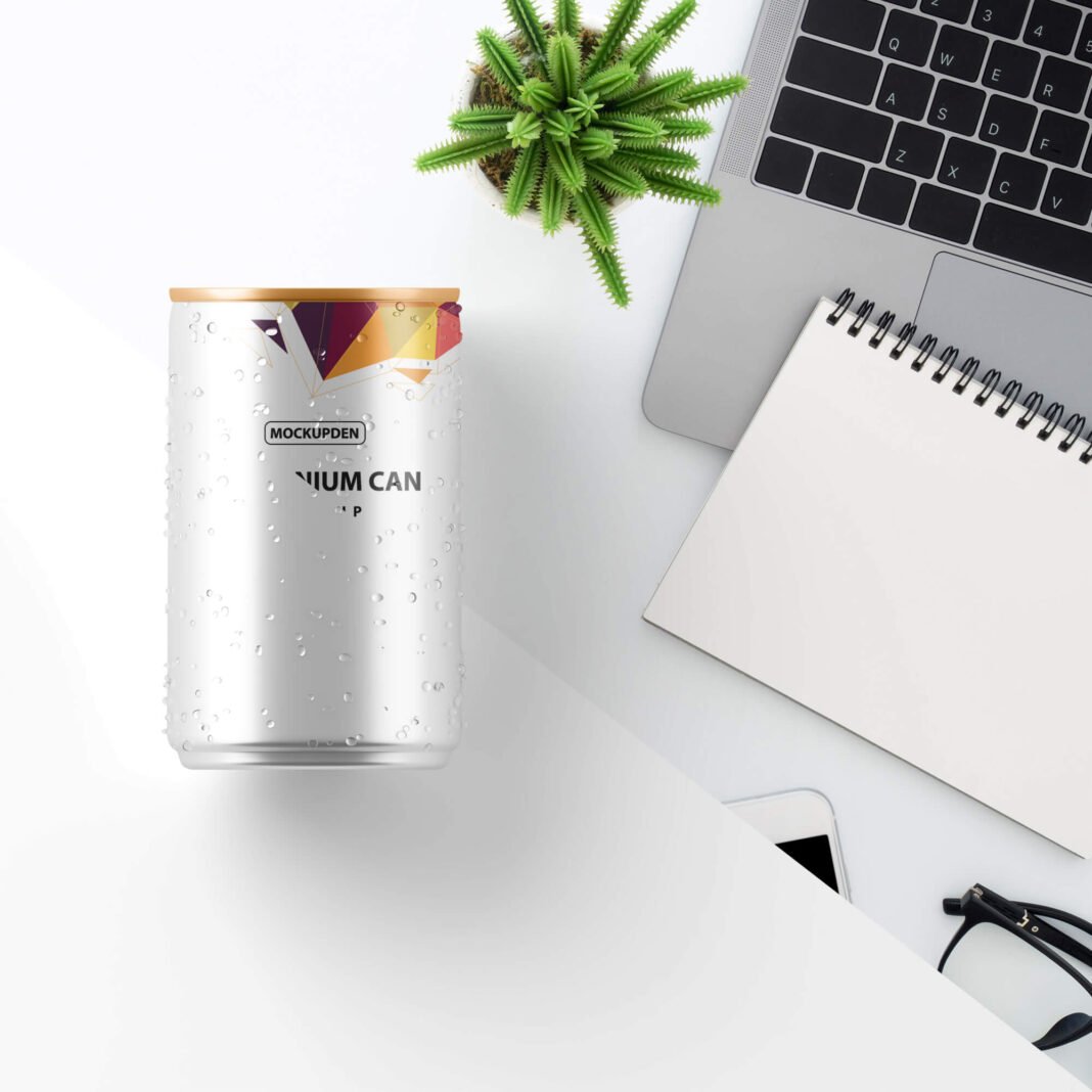 25+ Best FREE Aluminium Can Mockup PSD Templates