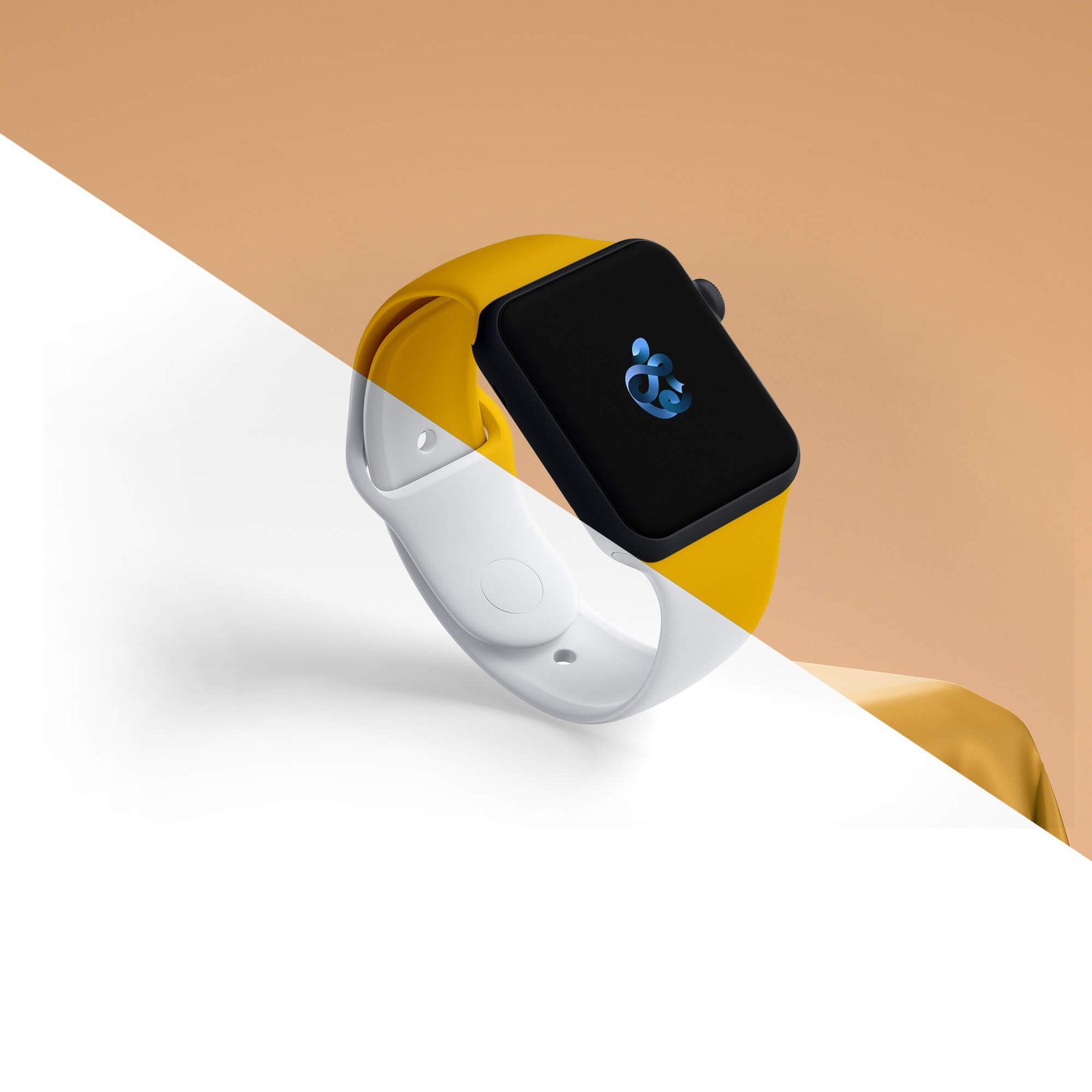 Editable Free Apple Watch Mockup PSD Template (1)