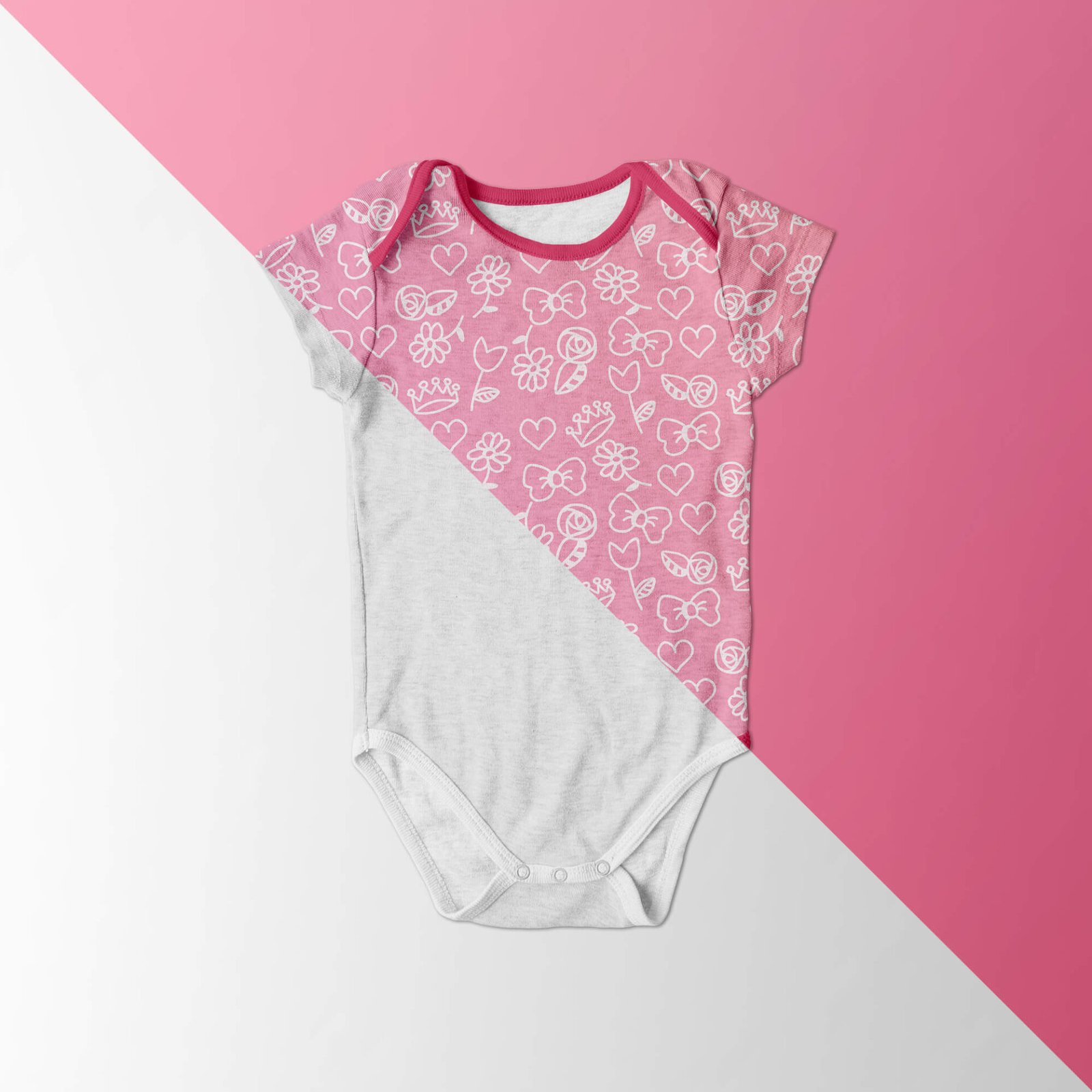 Download 20+ Cute Baby Clothes Mockup Onesie / Bodysuit PSD Template