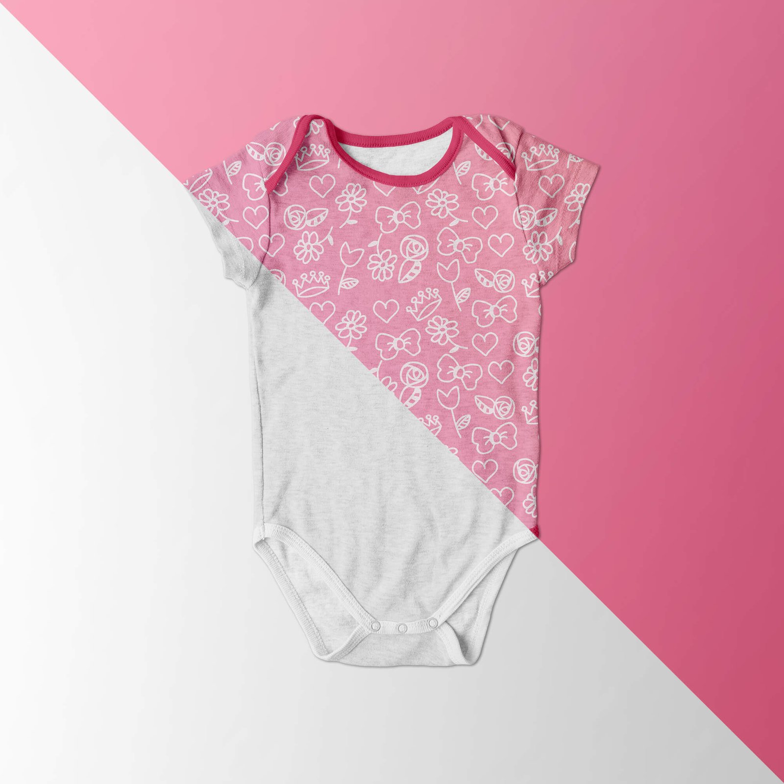 Editable Free Baby Clothes Mockup PSD Template