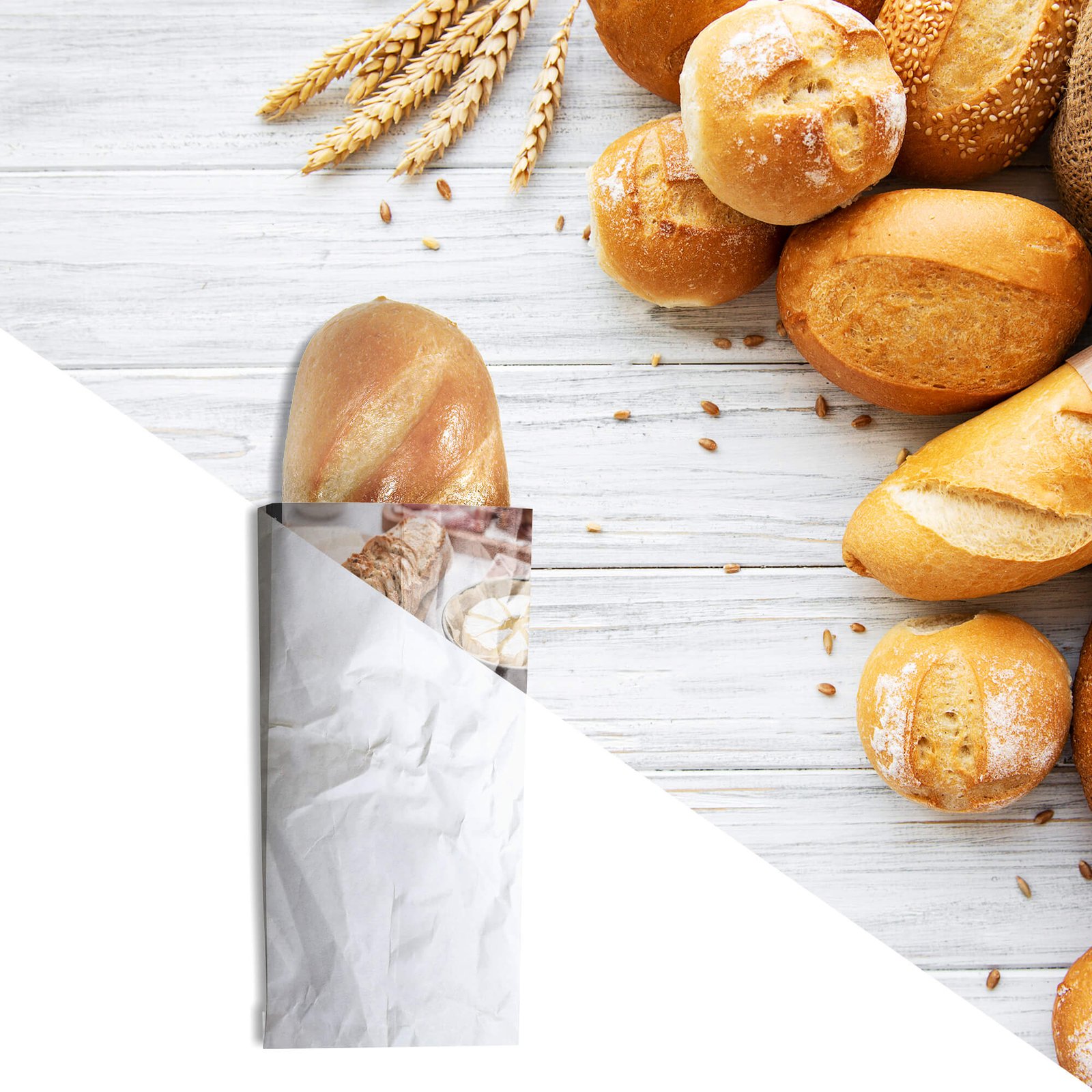 Editable Free Bread Mockup PSD Template