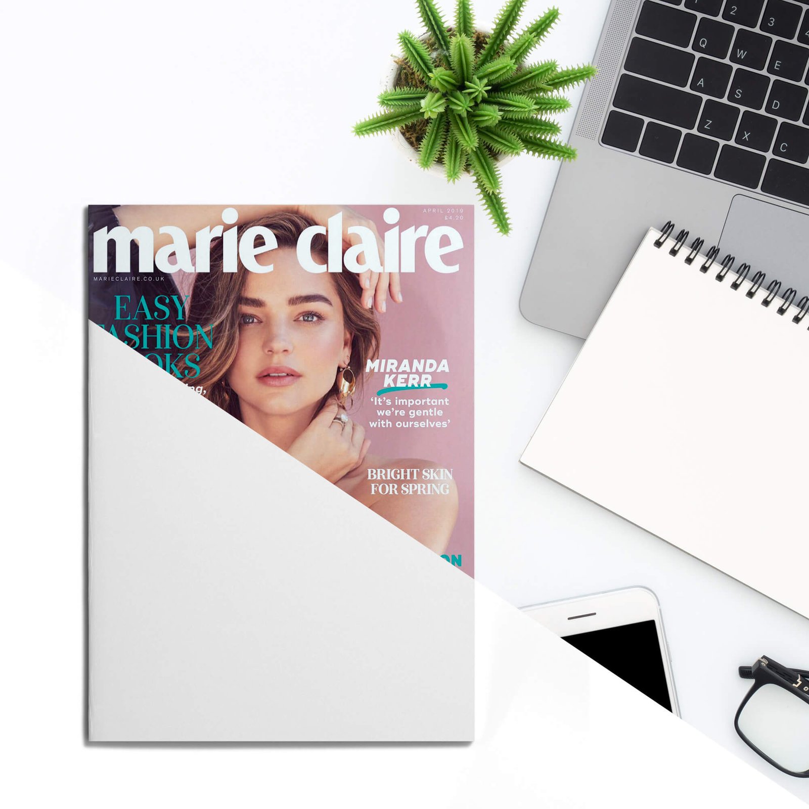 Editable Free Cover Magazine Mockup PSD Template