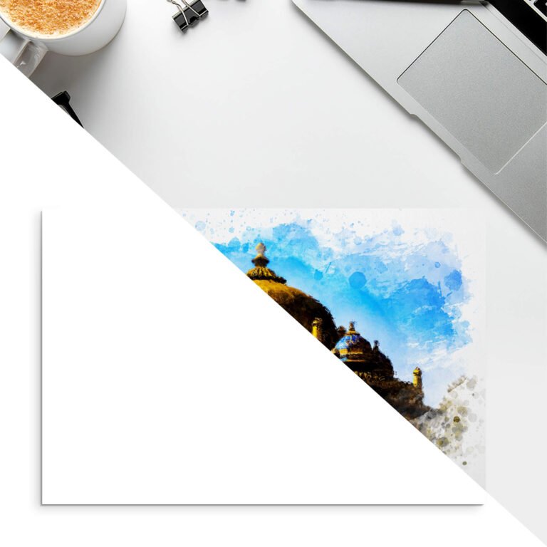 Free Watercolor Drawing Mockup PSD Template - Mockup Den