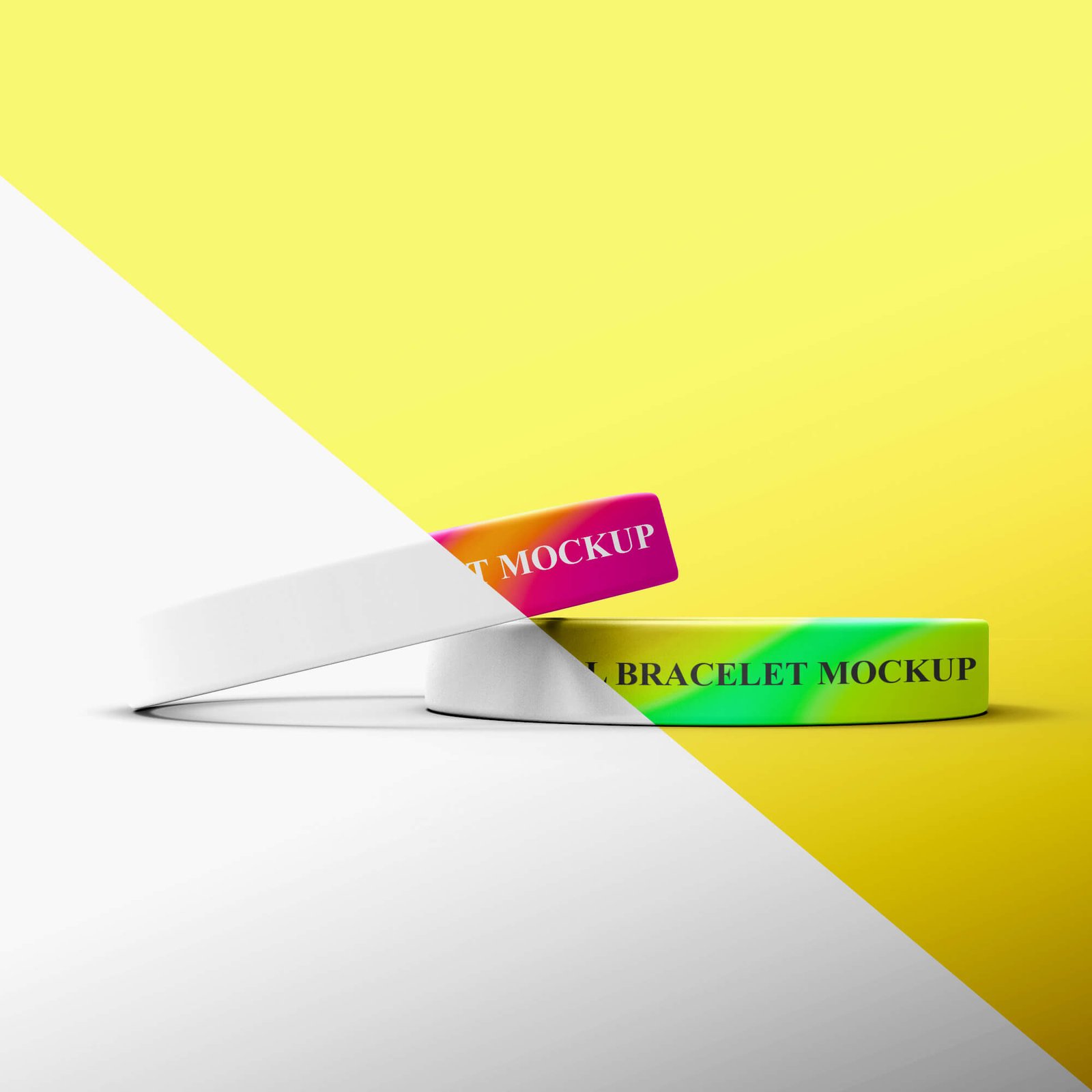 Editable Free Festival Bracelet Mockup PSD Template