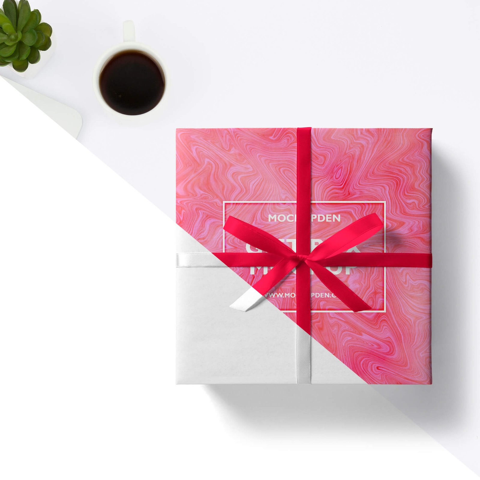 Editable Free Gift Box Mockup PSD Template (1)