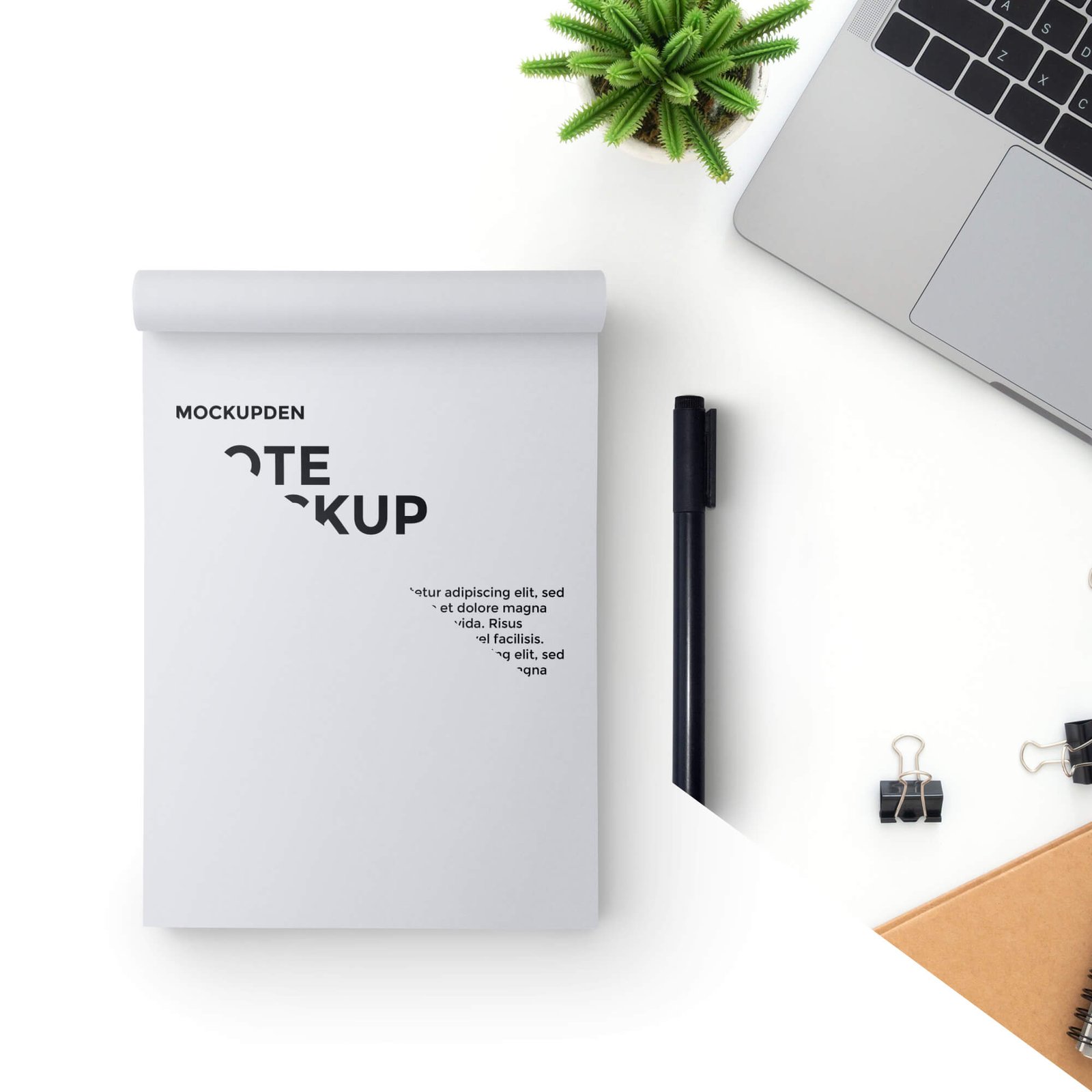 Editable Free Note Mockup PSD Template