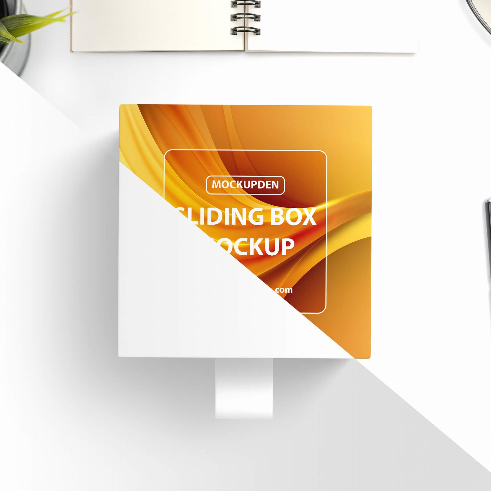 Download Free Sliding Box Mockup PSD Template - Mockup Den