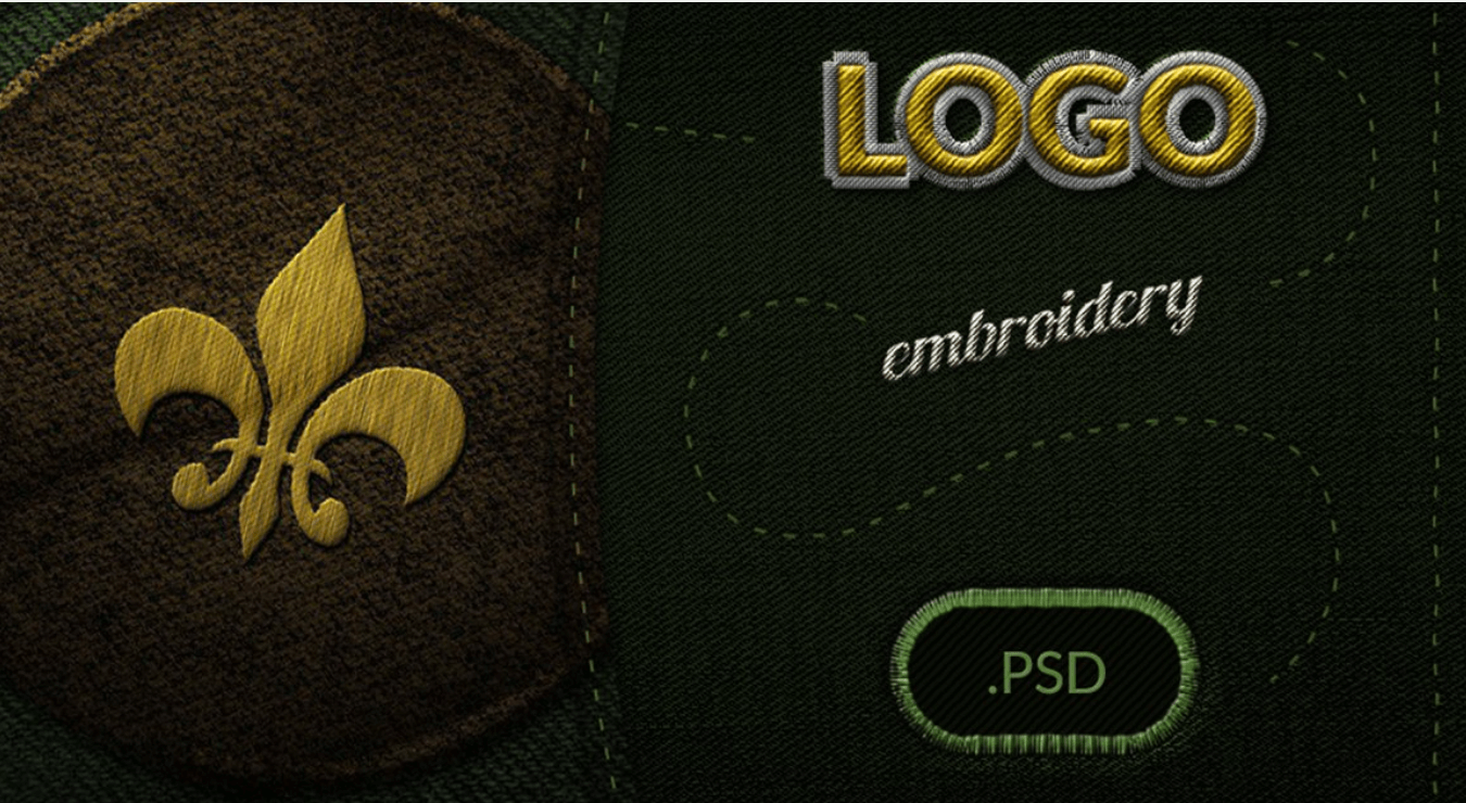 Embroidery Logo Display Mockup