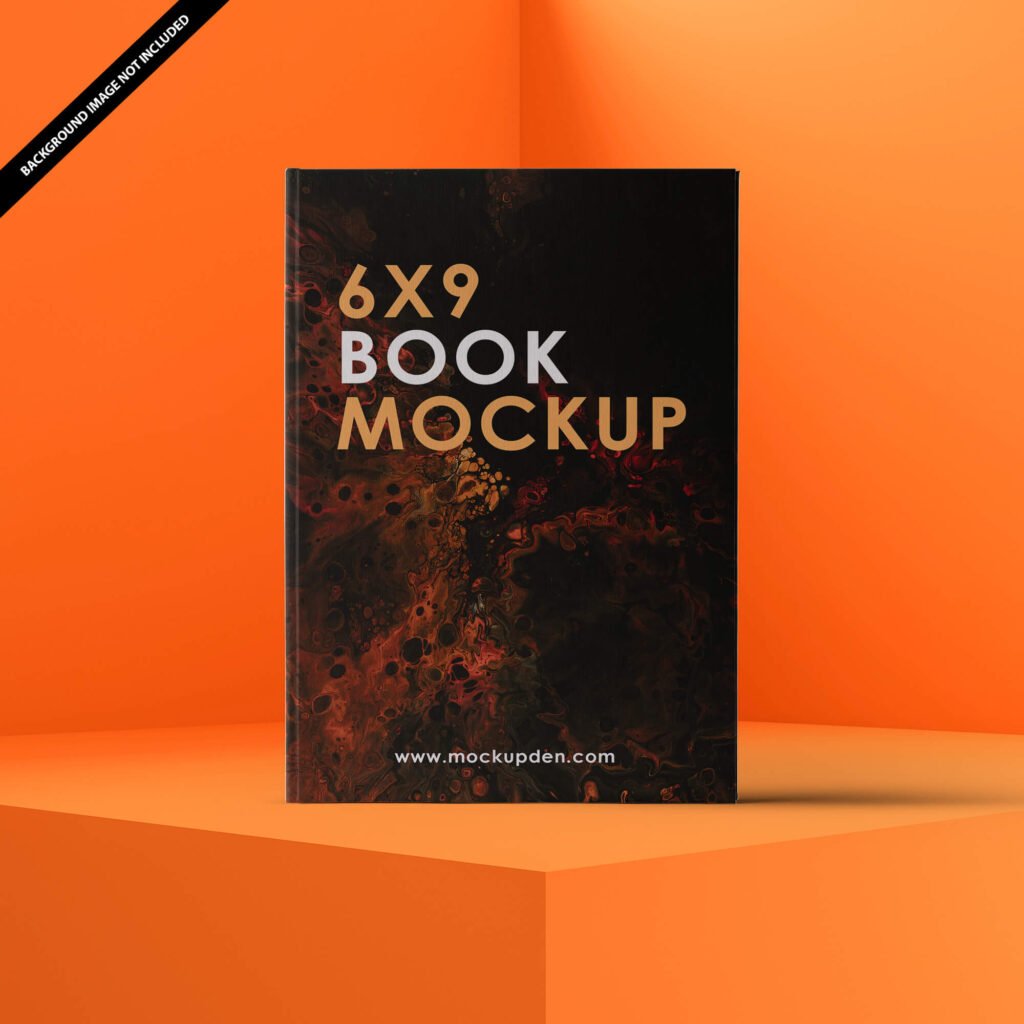 Free 6x9 Book Mockup vol 2 PSD Template - Mockup Den