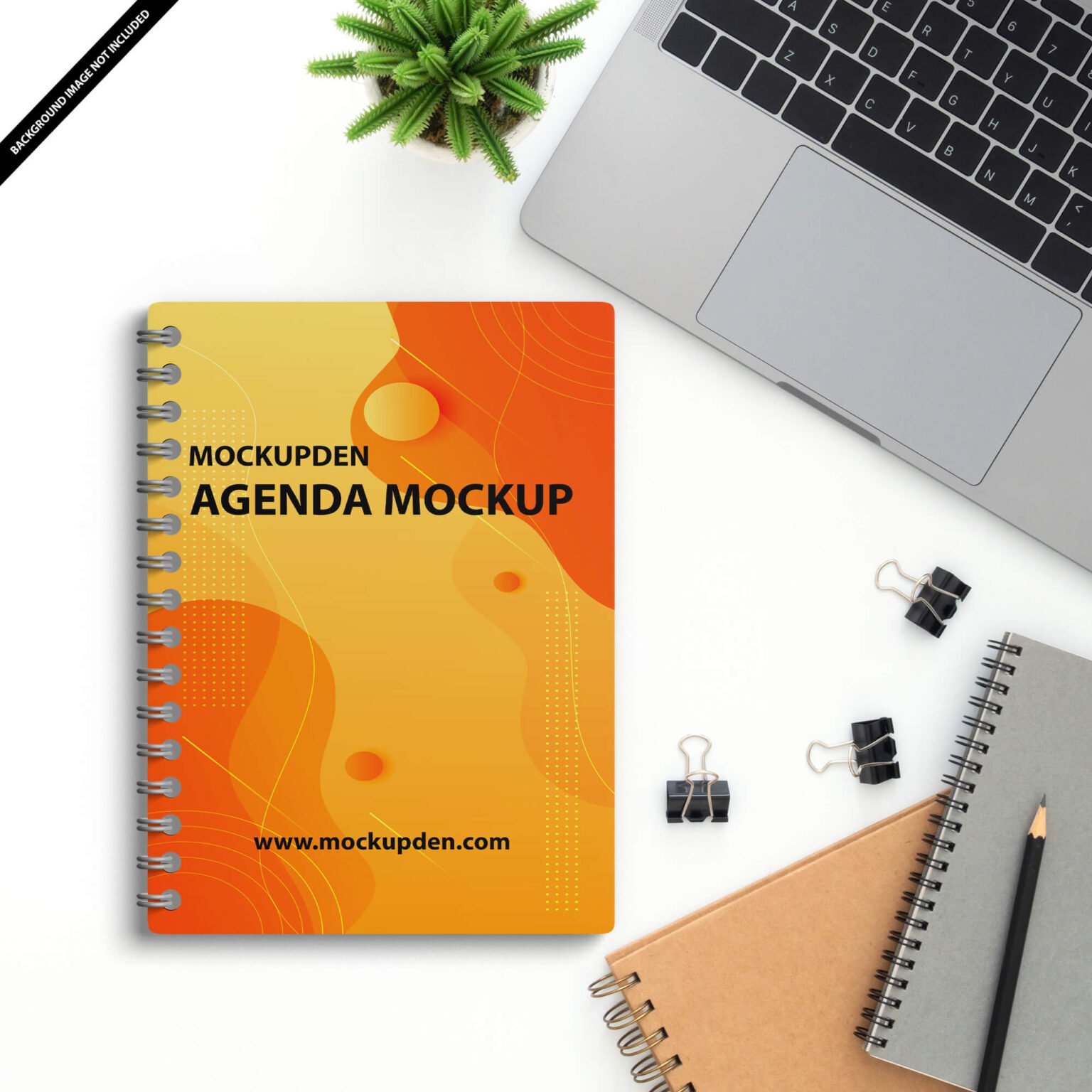 Agenda Mockup FREE PSD Template Mockup Den