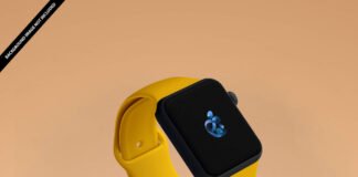 Free Apple Watch Mockup PSD Template (1)