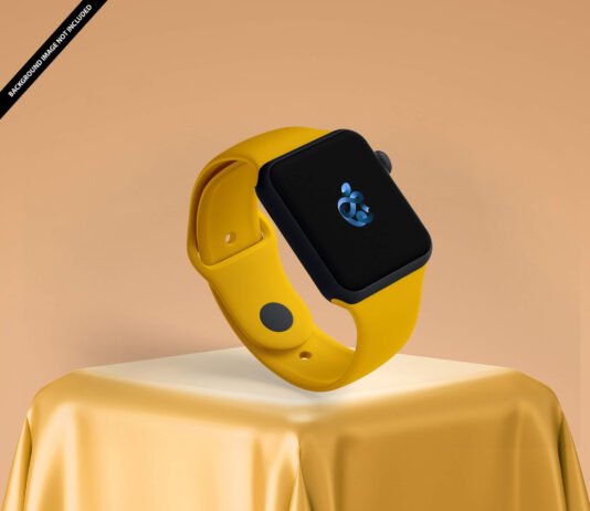Free Apple Watch Mockup PSD Template (1)