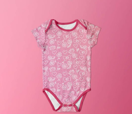 Free Baby Clothes Mockup PSD Template
