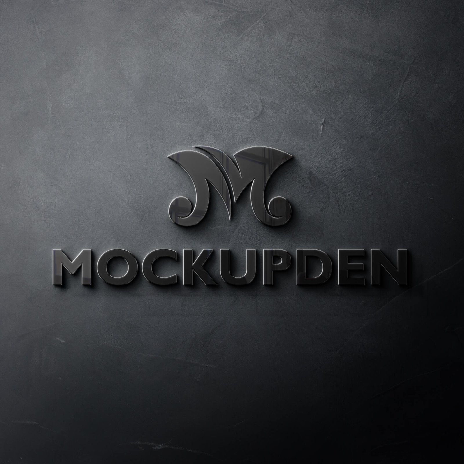 Free Black Logo Mockup PSD Template