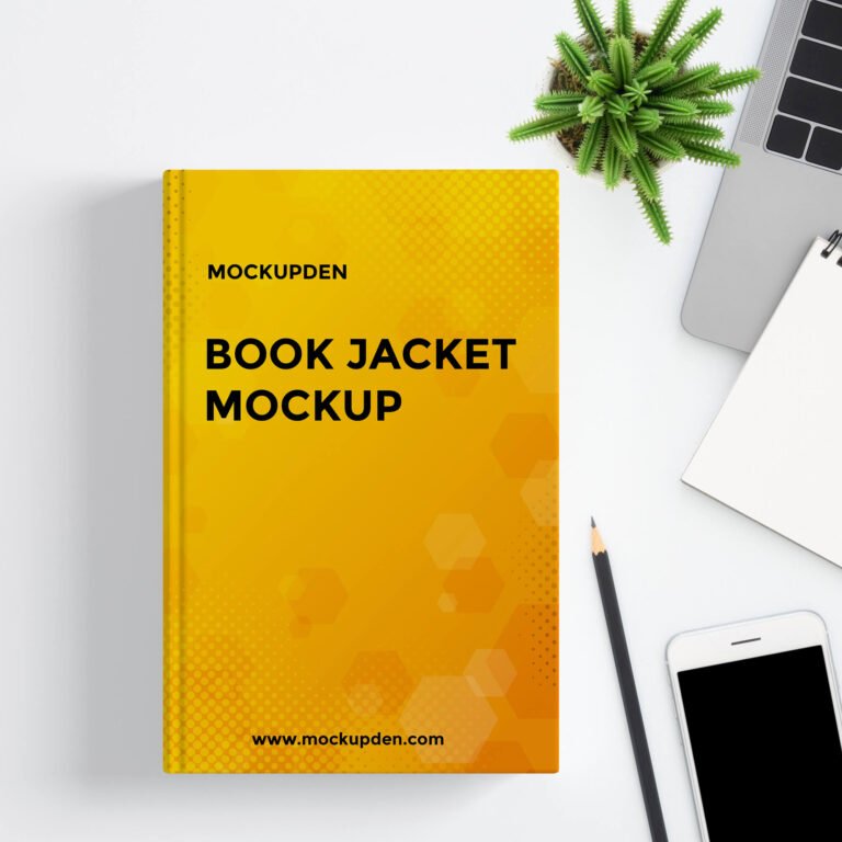 Free Book Jacket Mockup PSD Template