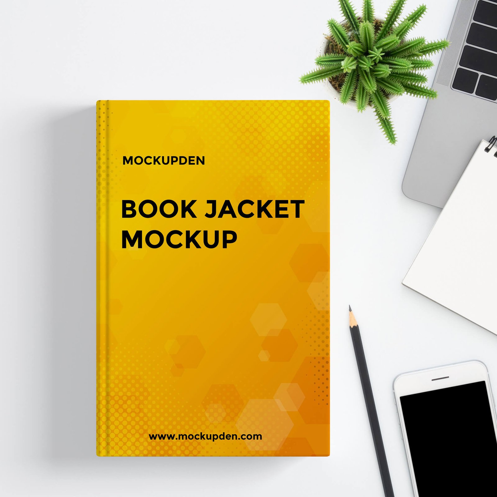 Free Book Jacket Mockup PSD Template