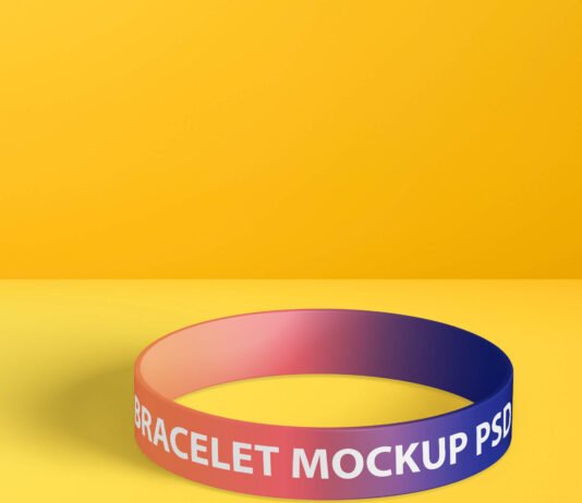 Free Bracelet mockup PSD Template