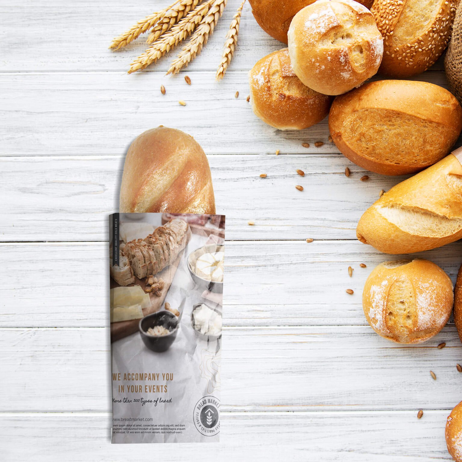 Download Free Bread Mockup PSD Template - Mockup Den