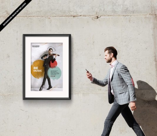 Free Concert Poster Mockup PSD Template