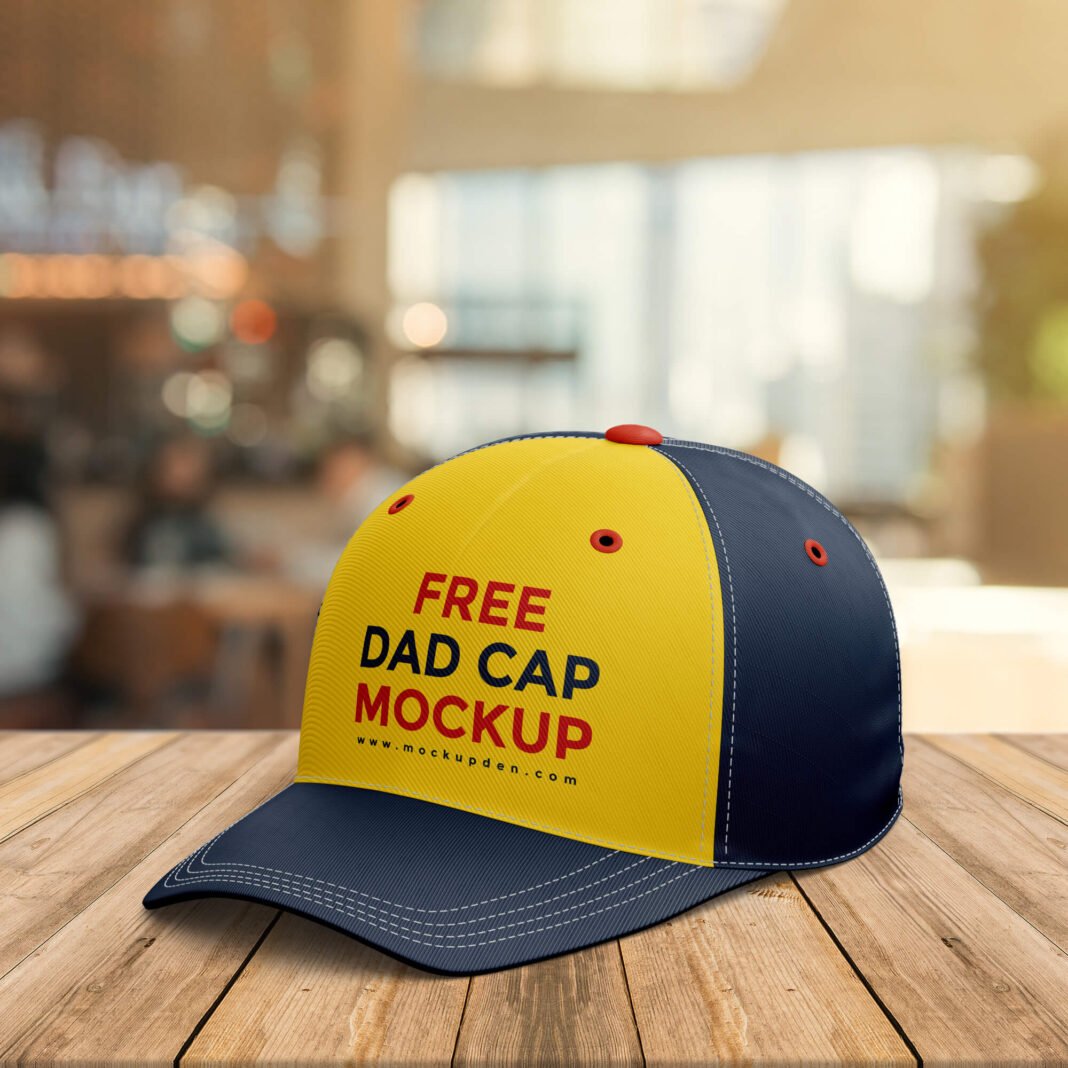 Download Free Dad Cap Mockup PSD Template - Mockup Den