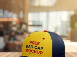 Free Dad Cap Mockup PSD Template