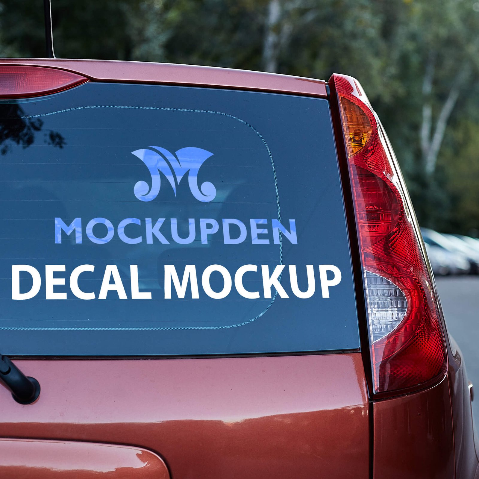 Free Car Decal Mockup PSD Template