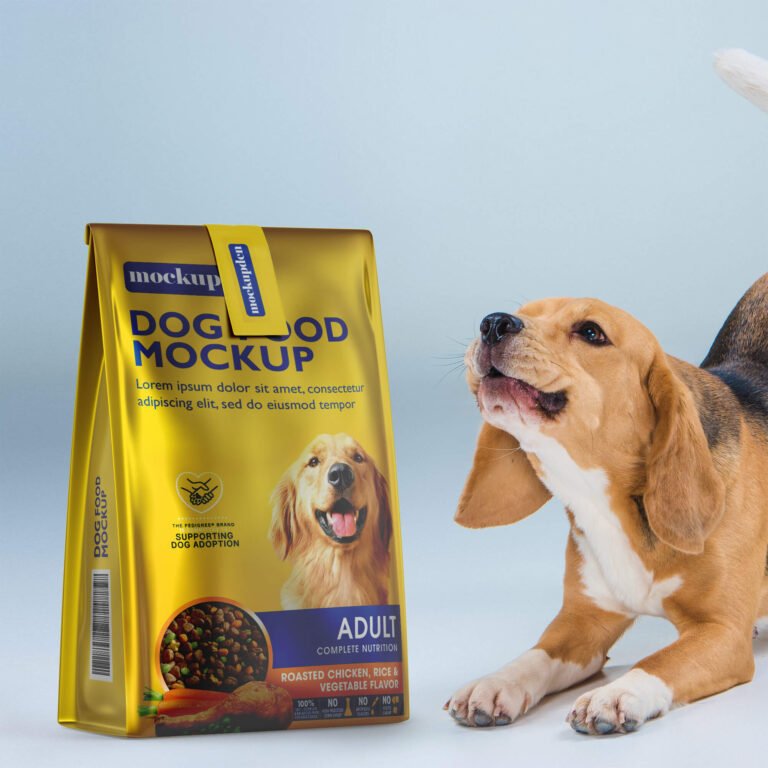 Free Dog Food Mockup PSD Template