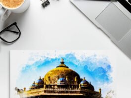 Free Drawing Mockup PSD Template