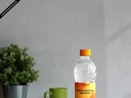 Free Drink Bottle Mockup PSD Template