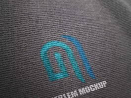 Free Emblem Mockup PSD Template