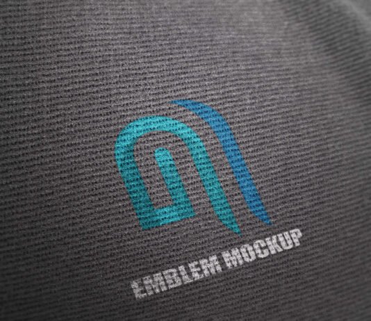 Free Emblem Mockup PSD Template