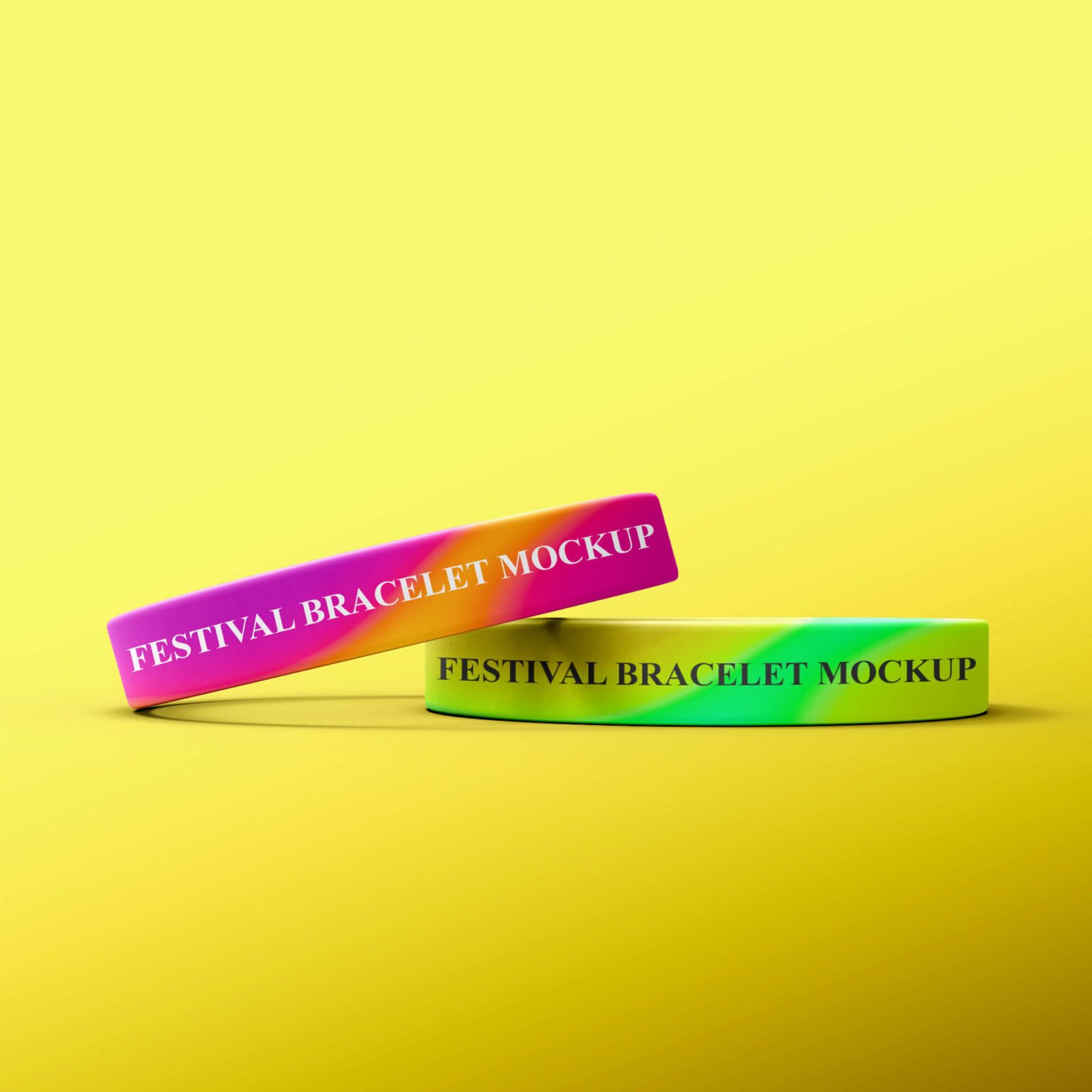 16 + Wristband Mockup | 1Fabric, Paper, Silicone, rubber Wristband PSD