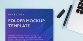 Free Folder Mockup Template PSD Template