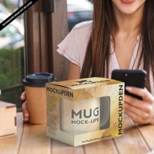 Download Free Mug Box Mockup PSD Template - Mockup Den