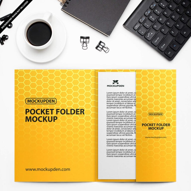 Free Pocket Folder Mockup PSD Template