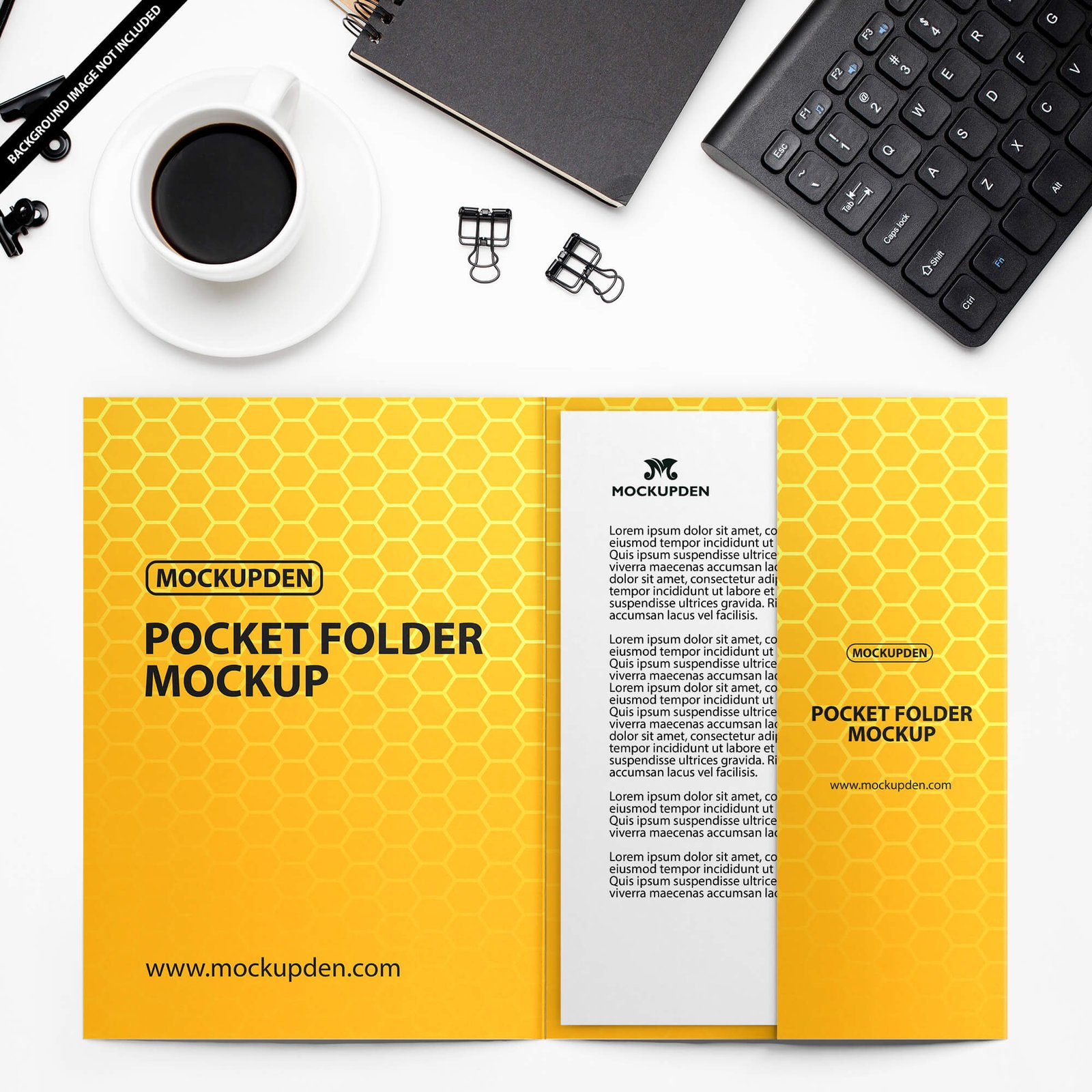 Free Pocket Folder Mockup PSD Template