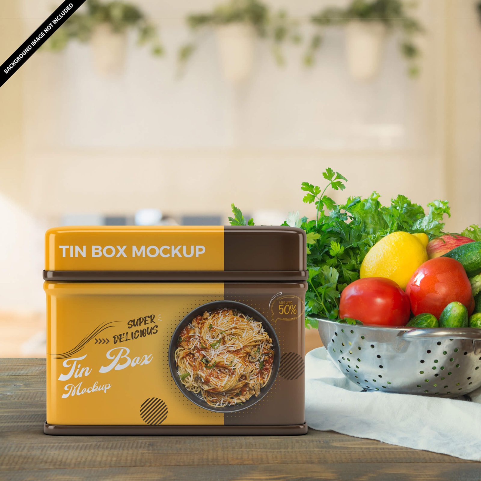 Free Tin Box Mockup PSD Template