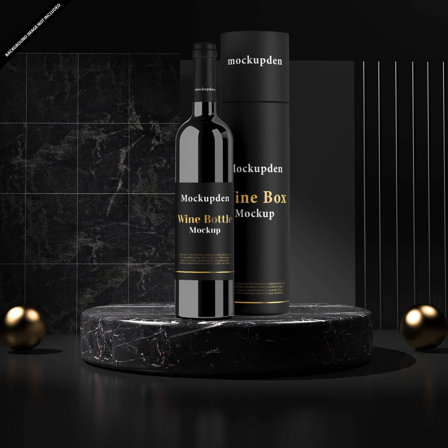 Download Free Wine Box Mockup PSD Template - Mockup Den