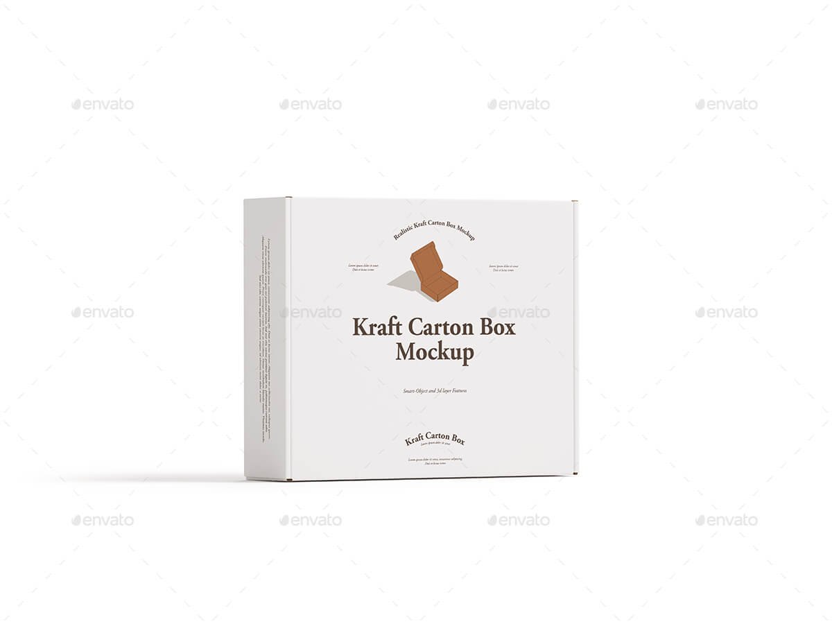 Mailing Carton Box Mockup